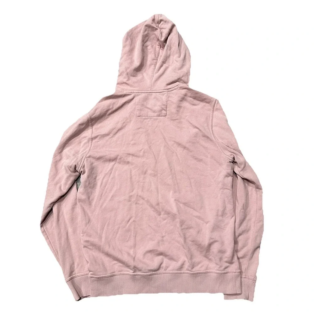 Banana Republic Hoodie Men's Medium Salmon Organic Cotton Heavyweight‎ Hoodie